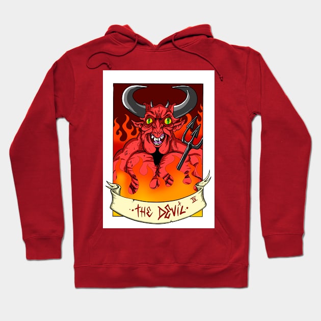 The devil tarot Hoodie by Brownlazer